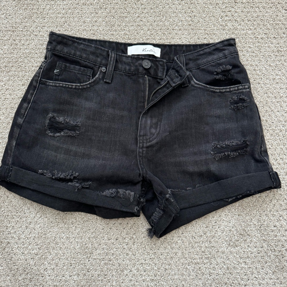 Vici Black Denim Shorts